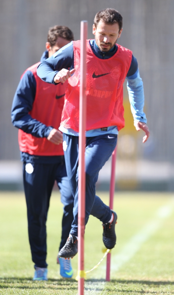 Тренировка  «Зенита» перед матчем «Кубань» — «Зенит».