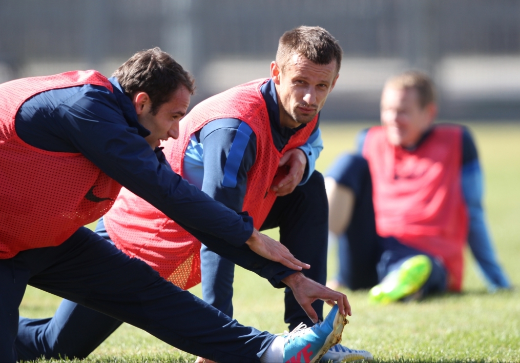 Тренировка  «Зенита» перед матчем «Кубань» — «Зенит».