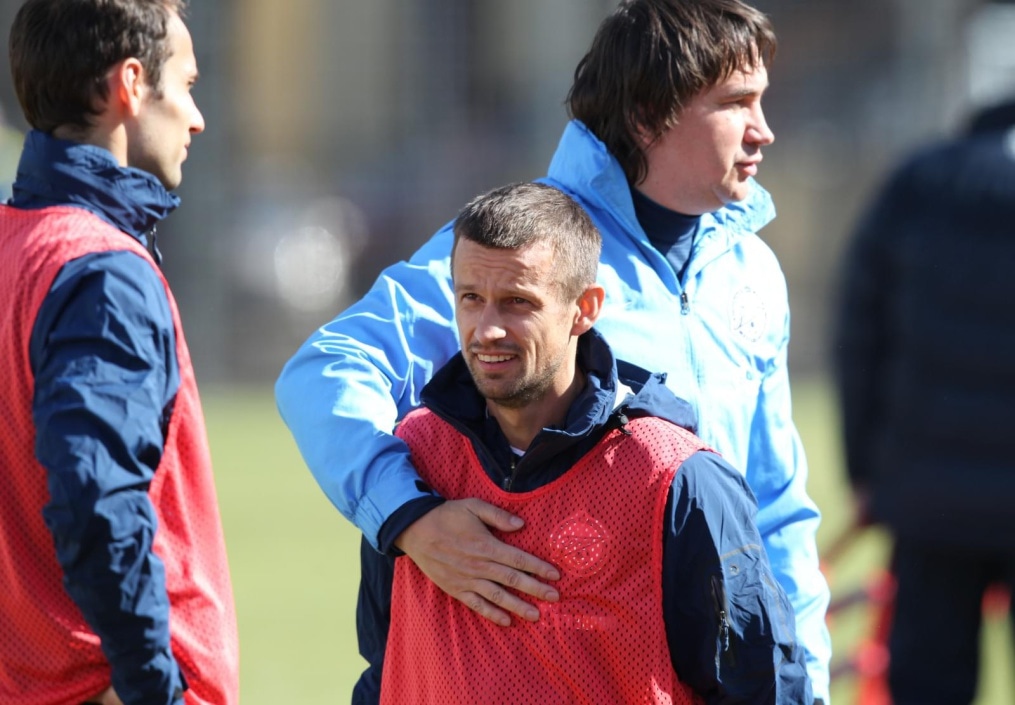 Тренировка  «Зенита» перед матчем «Кубань» — «Зенит».