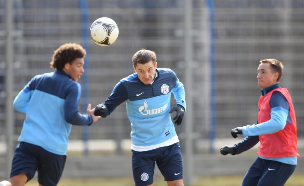 Тренировка  «Зенита» перед матчем «Кубань» — «Зенит».