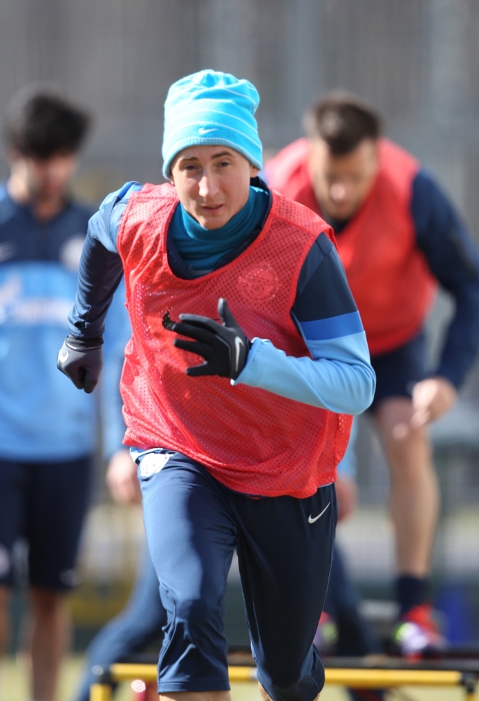 Тренировка  «Зенита» перед матчем «Кубань» — «Зенит».