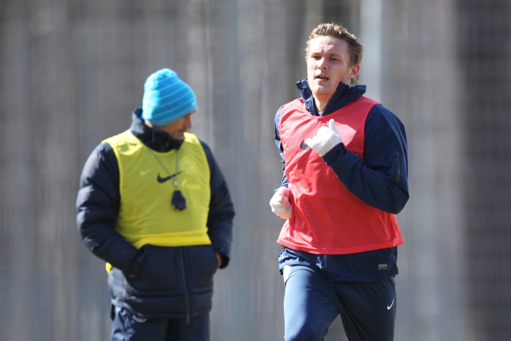 Тренировка  «Зенита» перед матчем «Кубань» — «Зенит».