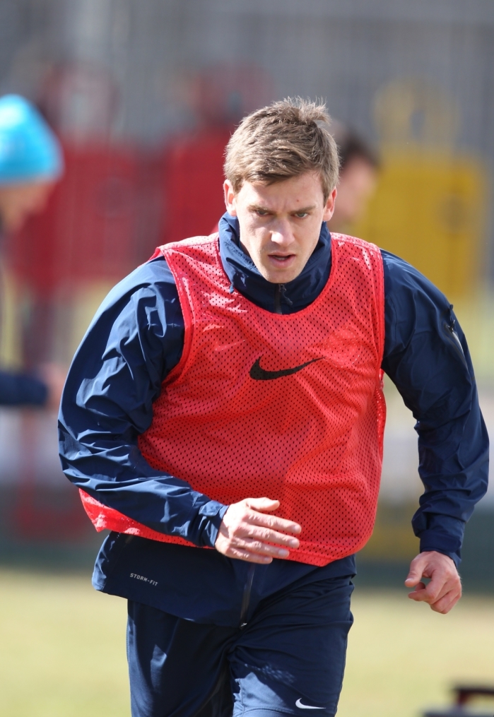 Тренировка  «Зенита» перед матчем «Кубань» — «Зенит».