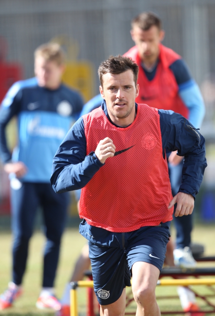 Тренировка  «Зенита» перед матчем «Кубань» — «Зенит».