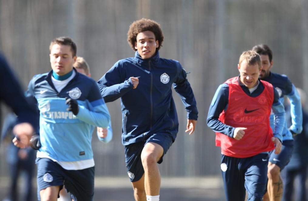 Тренировка  «Зенита» перед матчем «Кубань» — «Зенит».