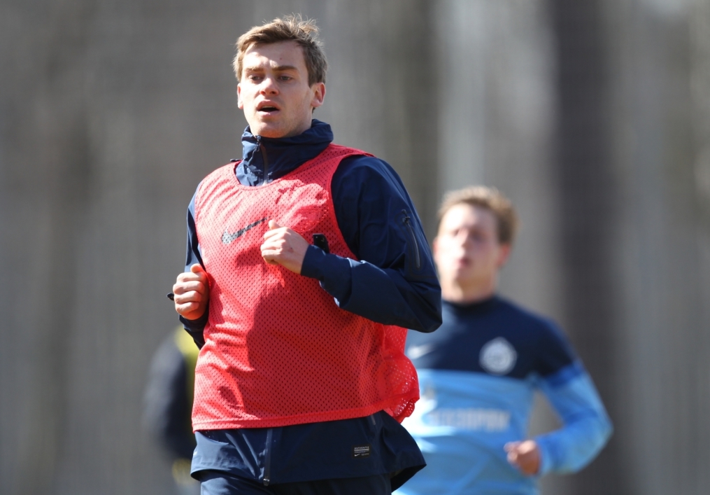 Тренировка  «Зенита» перед матчем «Кубань» — «Зенит».