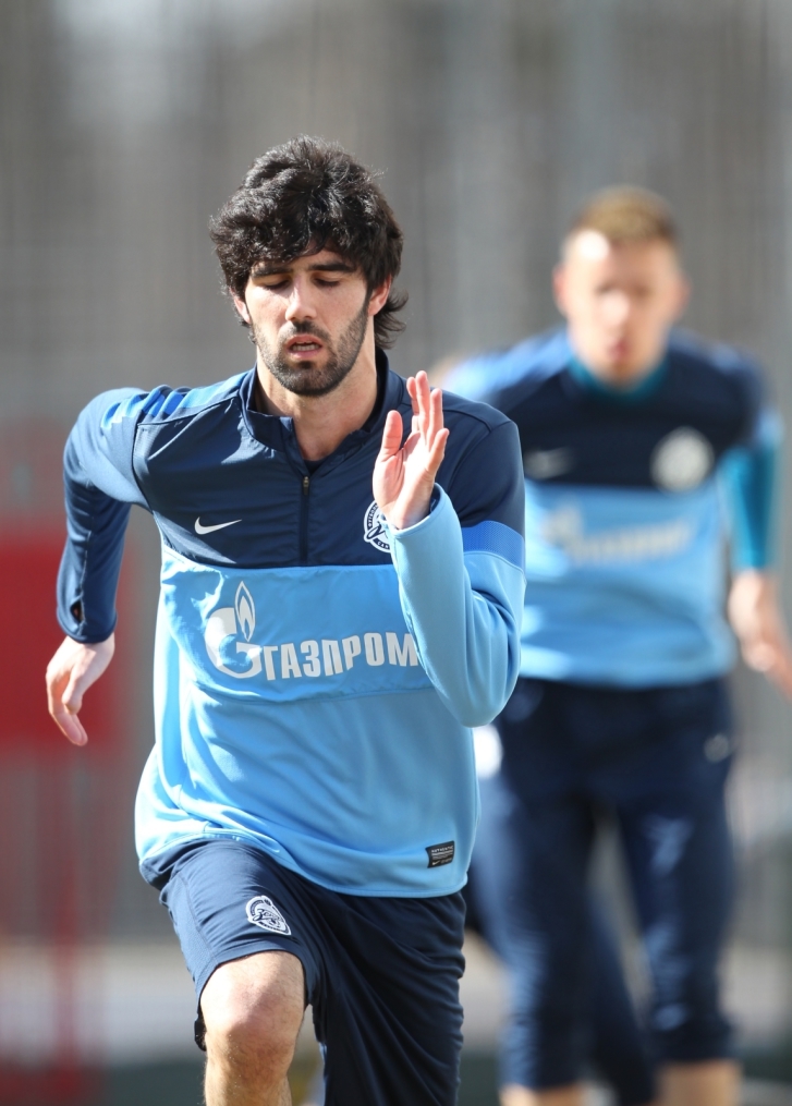 Тренировка  «Зенита» перед матчем «Кубань» — «Зенит».