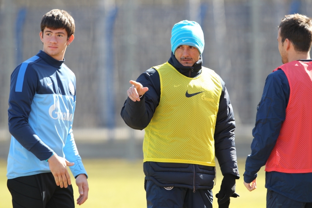 Тренировка  «Зенита» перед матчем «Кубань» — «Зенит».