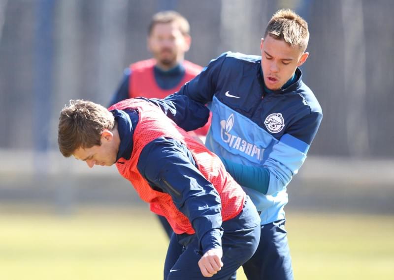 Тренировка  «Зенита» перед матчем «Кубань» — «Зенит».
