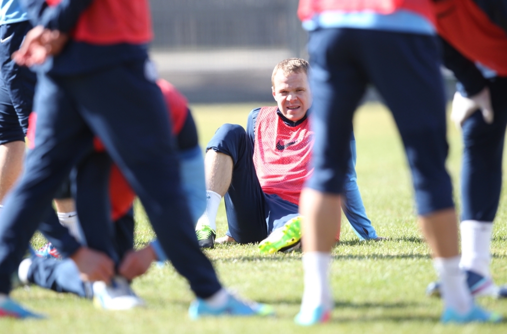 Тренировка  «Зенита» перед матчем «Кубань» — «Зенит».