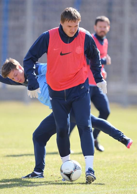 Тренировка  «Зенита» перед матчем «Кубань» — «Зенит».