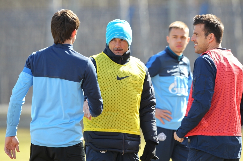 Тренировка  «Зенита» перед матчем «Кубань» — «Зенит».