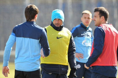 Тренировка  «Зенита» перед матчем «Кубань» — «Зенит».