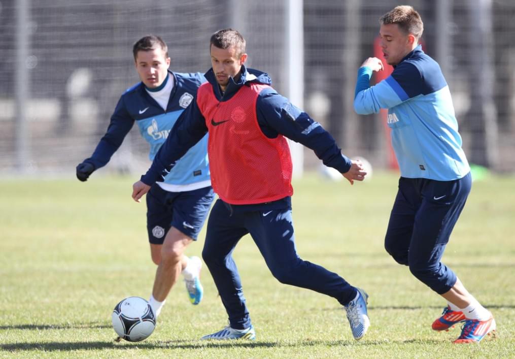 Тренировка  «Зенита» перед матчем «Кубань» — «Зенит».