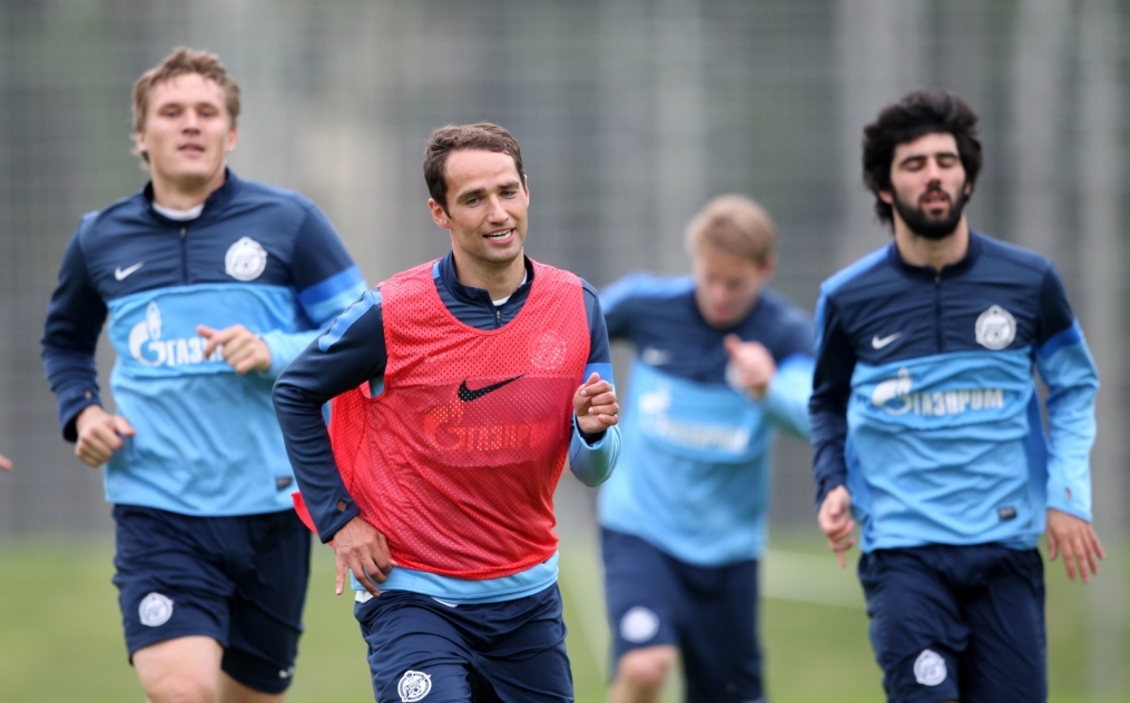 Тренировка «Зенита» перед  матчем «Амкар» — «Зенит»