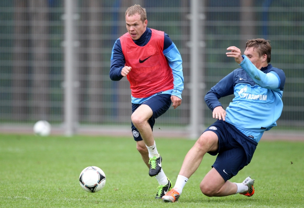 Тренировка «Зенита» перед  матчем «Амкар» — «Зенит»