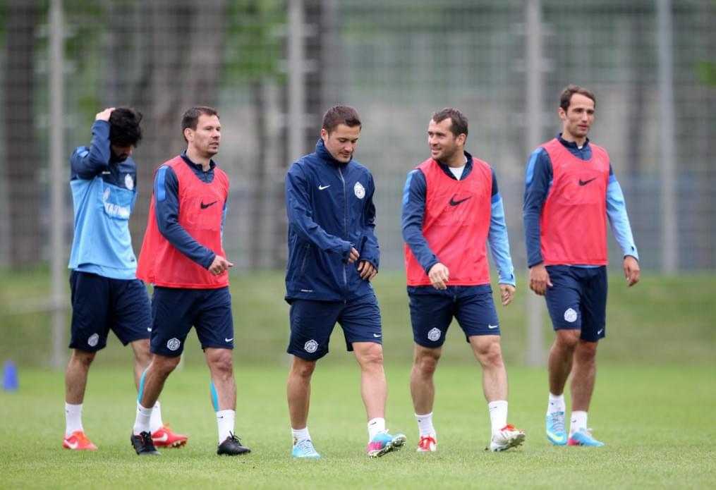 Тренировка «Зенита» перед  матчем «Амкар» — «Зенит»