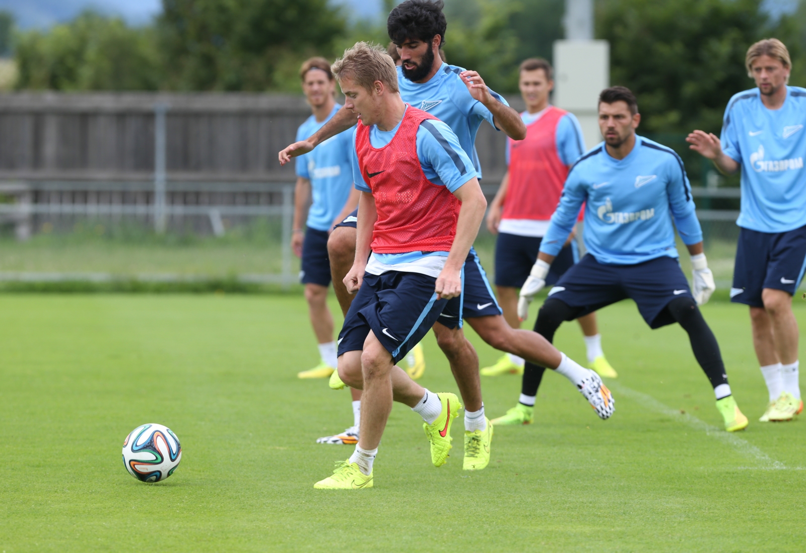 Сборы в Австрии: 22 июля, утренняя тренировка