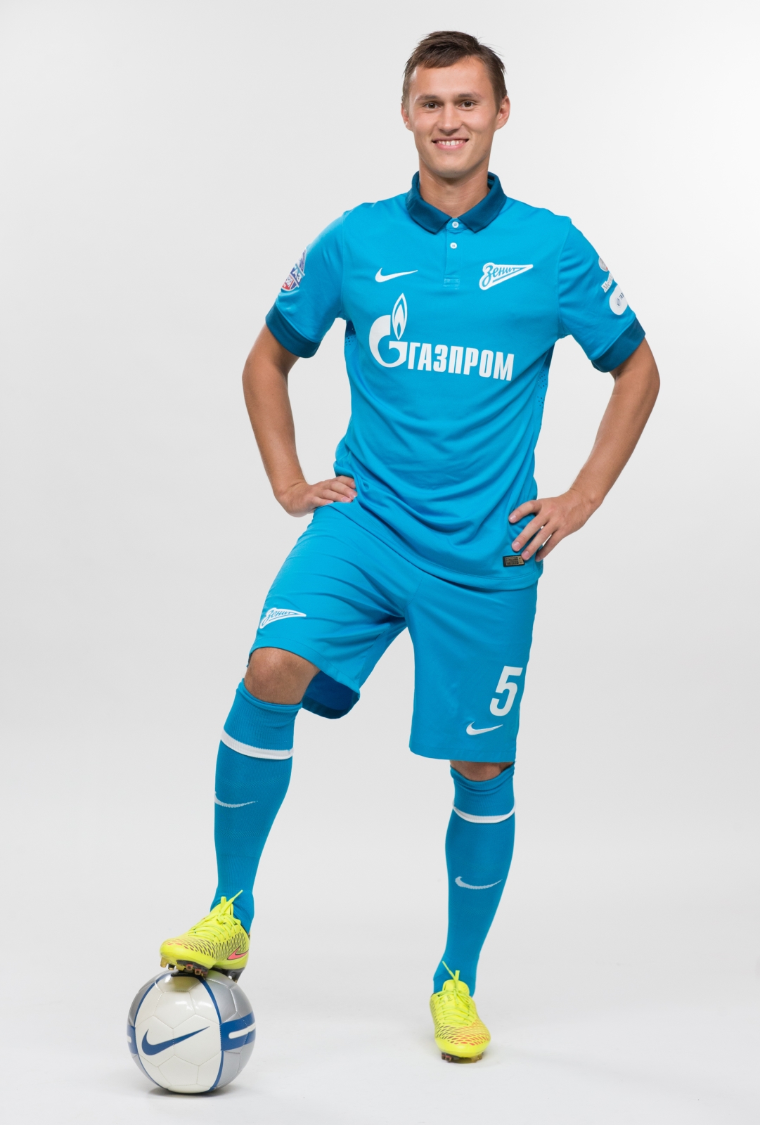 Фотосессия футболистов и тренеров основного состава ФК «Зенит» сезона 2014/2015