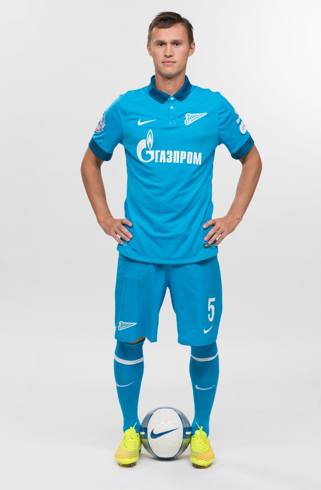 Фотосессия футболистов и тренеров основного состава ФК «Зенит» сезона 2014/2015