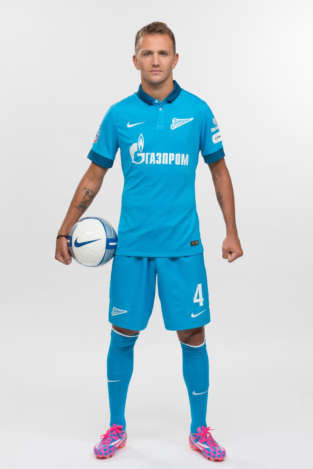 Фотосессия футболистов и тренеров основного состава ФК «Зенит» сезона 2014/2015