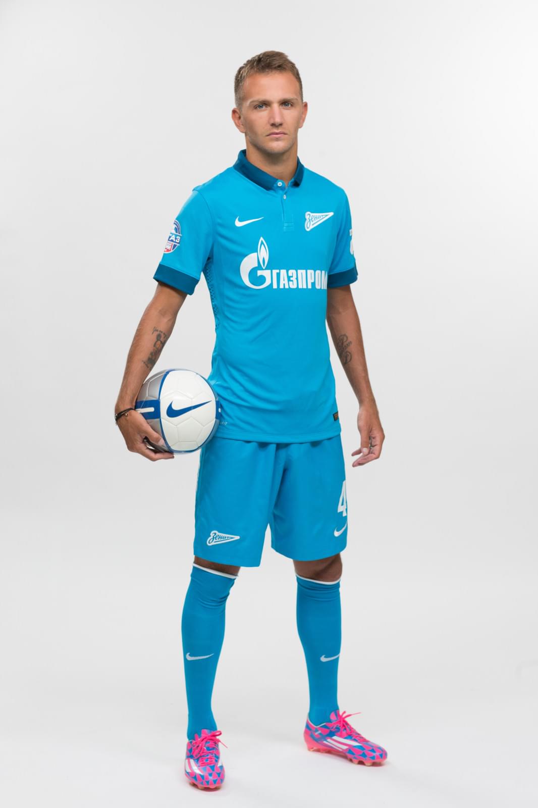 Фотосессия футболистов и тренеров основного состава ФК «Зенит» сезона 2014/2015