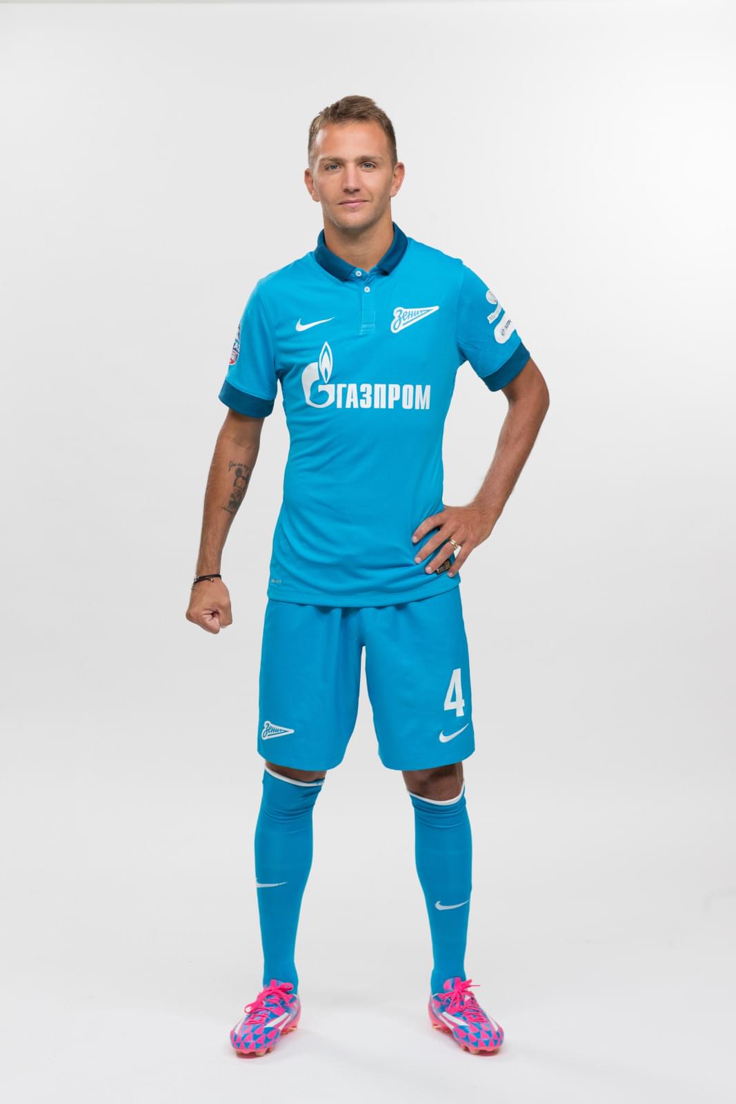 Фотосессия футболистов и тренеров основного состава ФК «Зенит» сезона 2014/2015