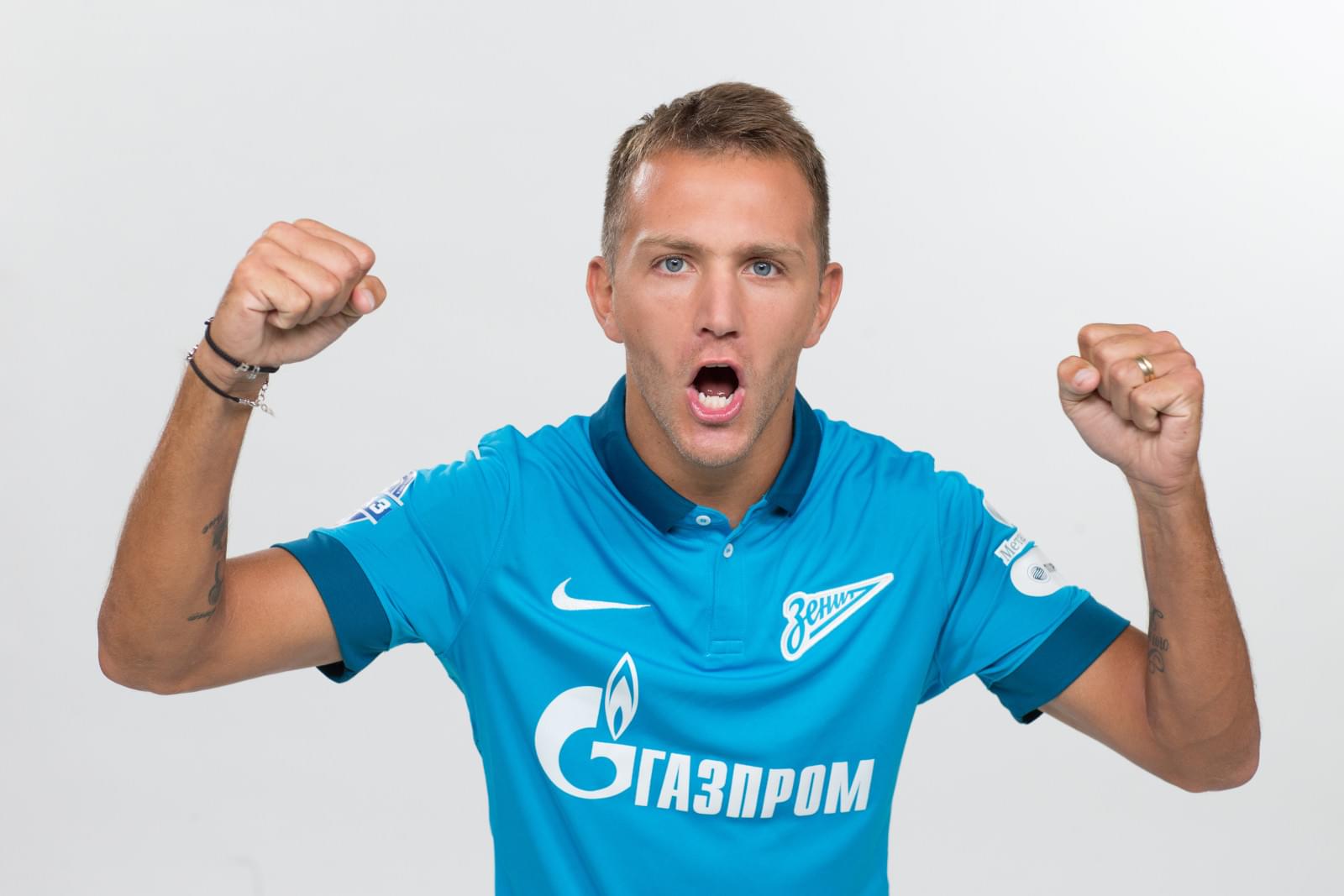 Фотосессия футболистов и тренеров основного состава ФК «Зенит» сезона 2014/2015