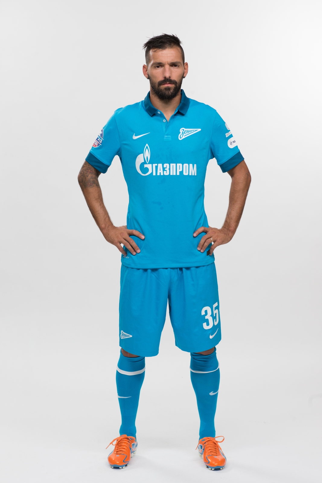 Фотосессия футболистов и тренеров основного состава ФК «Зенит» сезона 2014/2015