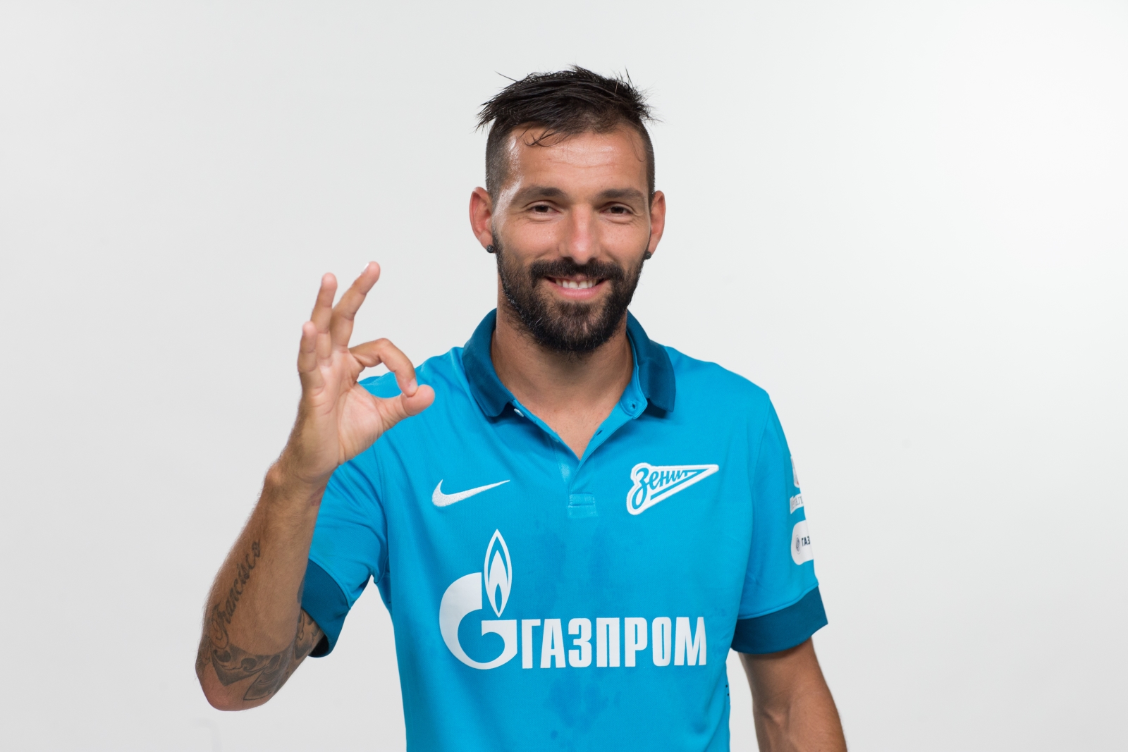 Фотосессия футболистов и тренеров основного состава ФК «Зенит» сезона 2014/2015