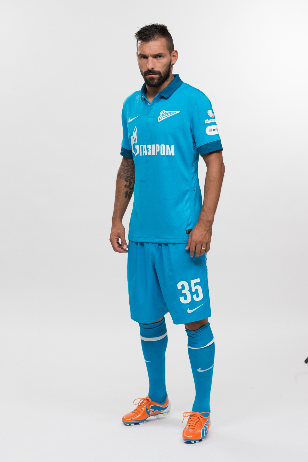 Фотосессия футболистов и тренеров основного состава ФК «Зенит» сезона 2014/2015