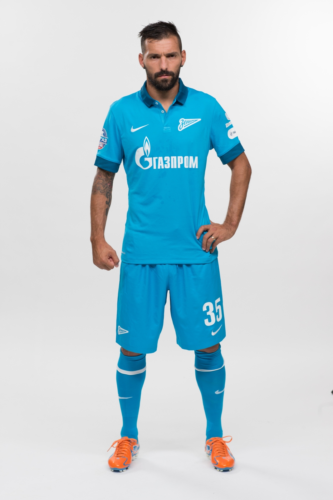 Фотосессия футболистов и тренеров основного состава ФК «Зенит» сезона 2014/2015