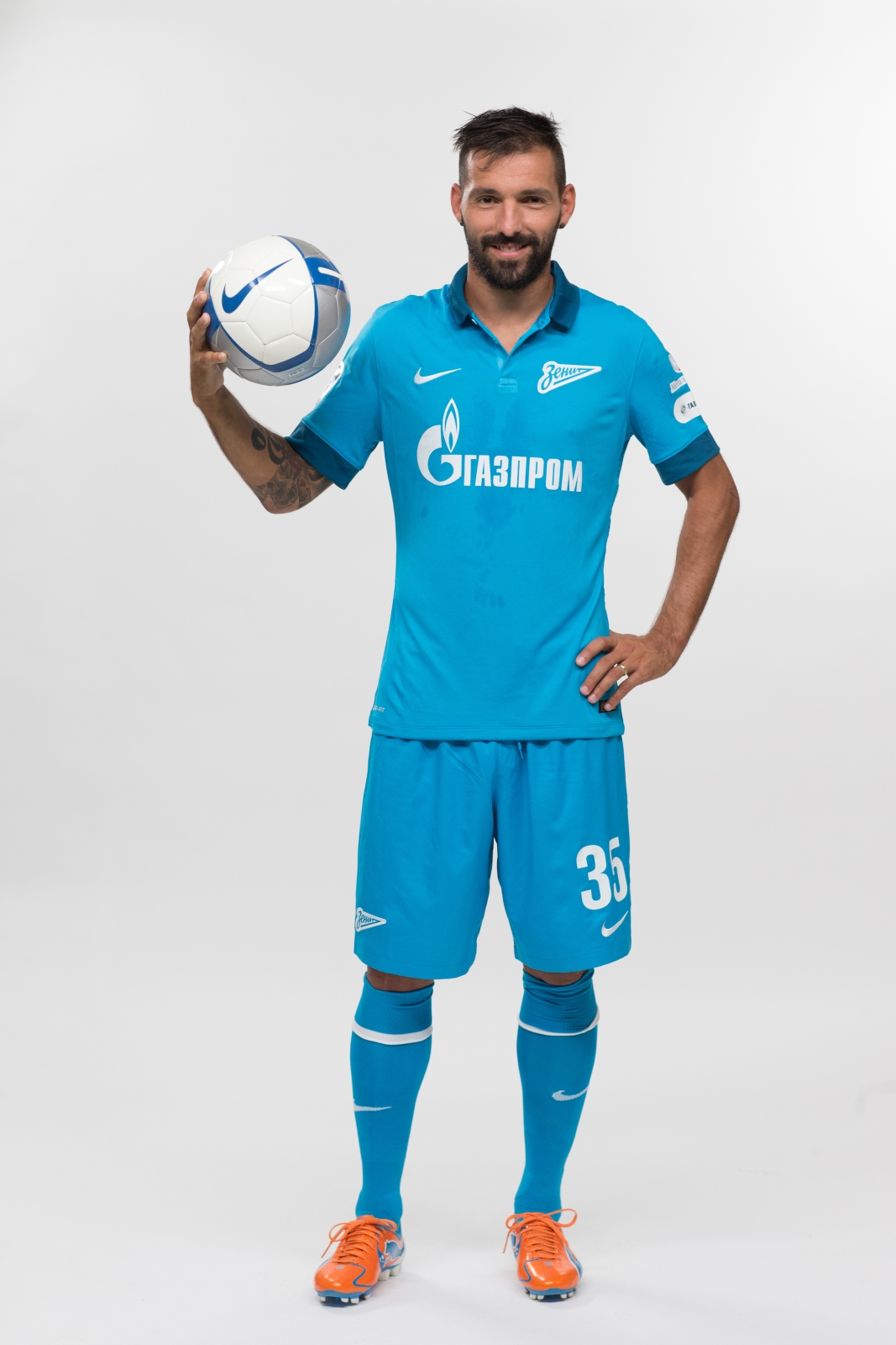 Фотосессия футболистов и тренеров основного состава ФК «Зенит» сезона 2014/2015