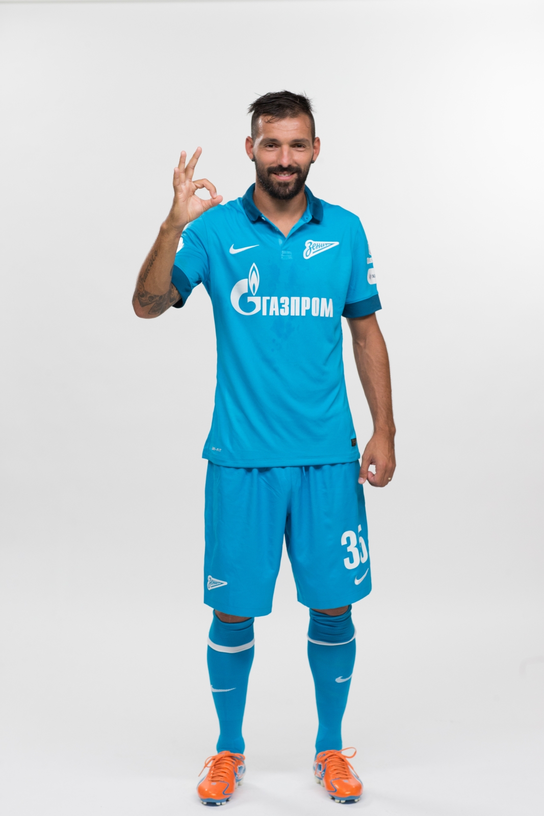 Фотосессия футболистов и тренеров основного состава ФК «Зенит» сезона 2014/2015