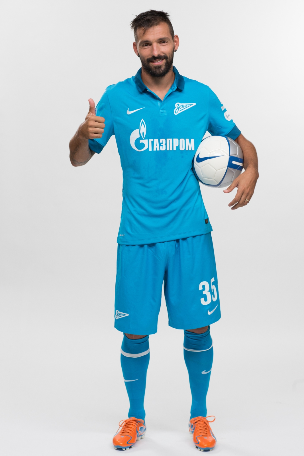 Фотосессия футболистов и тренеров основного состава ФК «Зенит» сезона 2014/2015