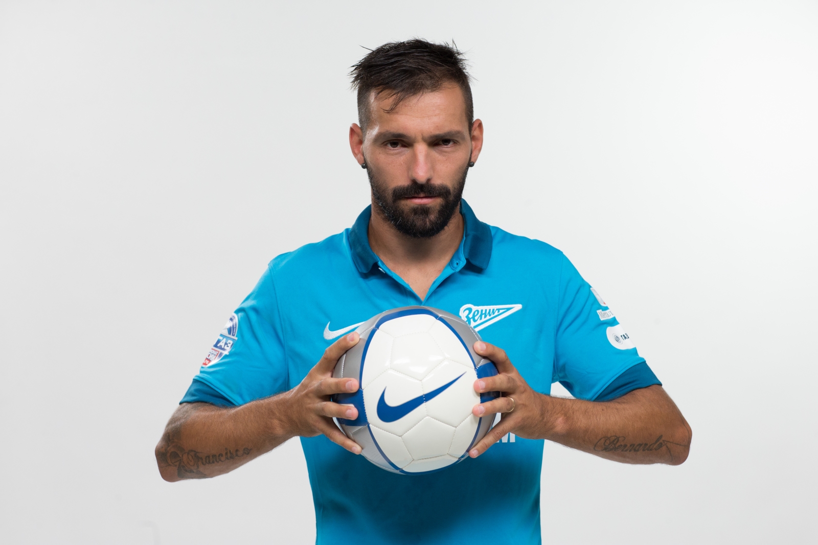 Фотосессия футболистов и тренеров основного состава ФК «Зенит» сезона 2014/2015