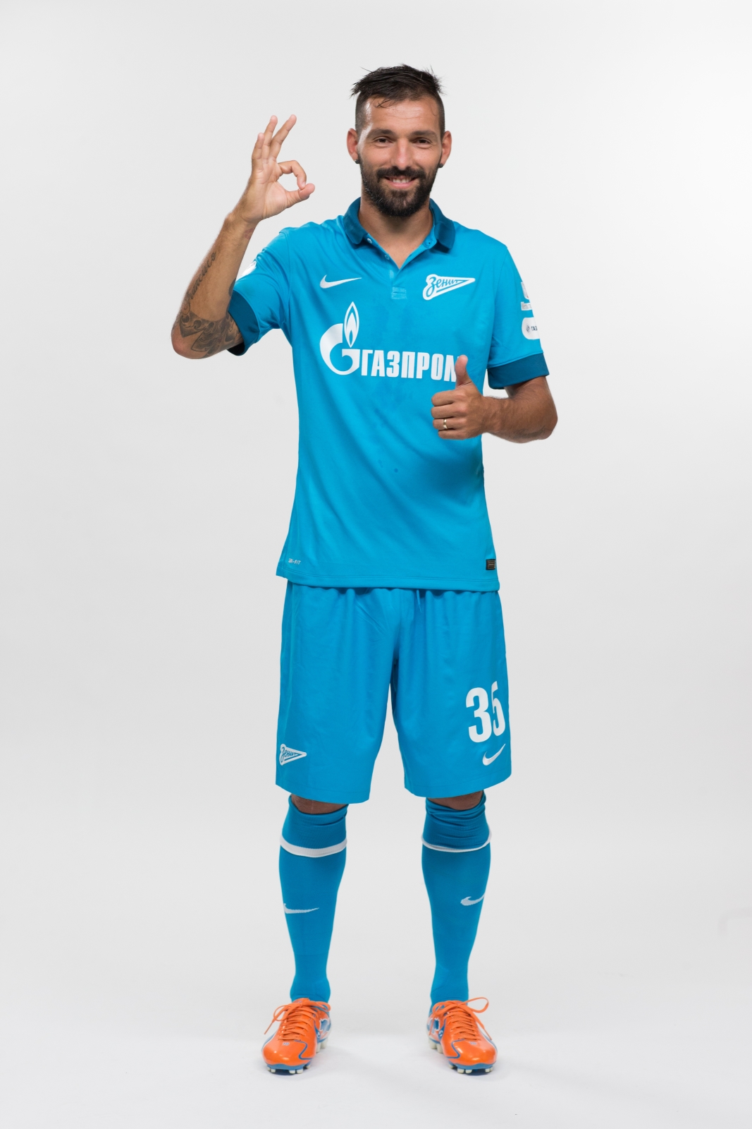 Фотосессия футболистов и тренеров основного состава ФК «Зенит» сезона 2014/2015