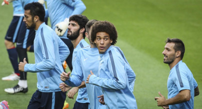 Открытая тренировка перед матчем Лиги чемпионов с «Бенфикой»