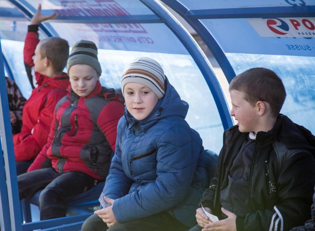 Слабовидящие дети вывели игроков «Зенита»  на матче  «Зенит» — «Спартак»