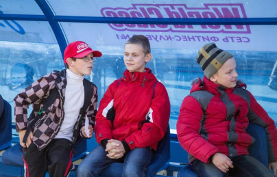 Слабовидящие дети вывели игроков «Зенита»  на матче  «Зенит» — «Спартак»