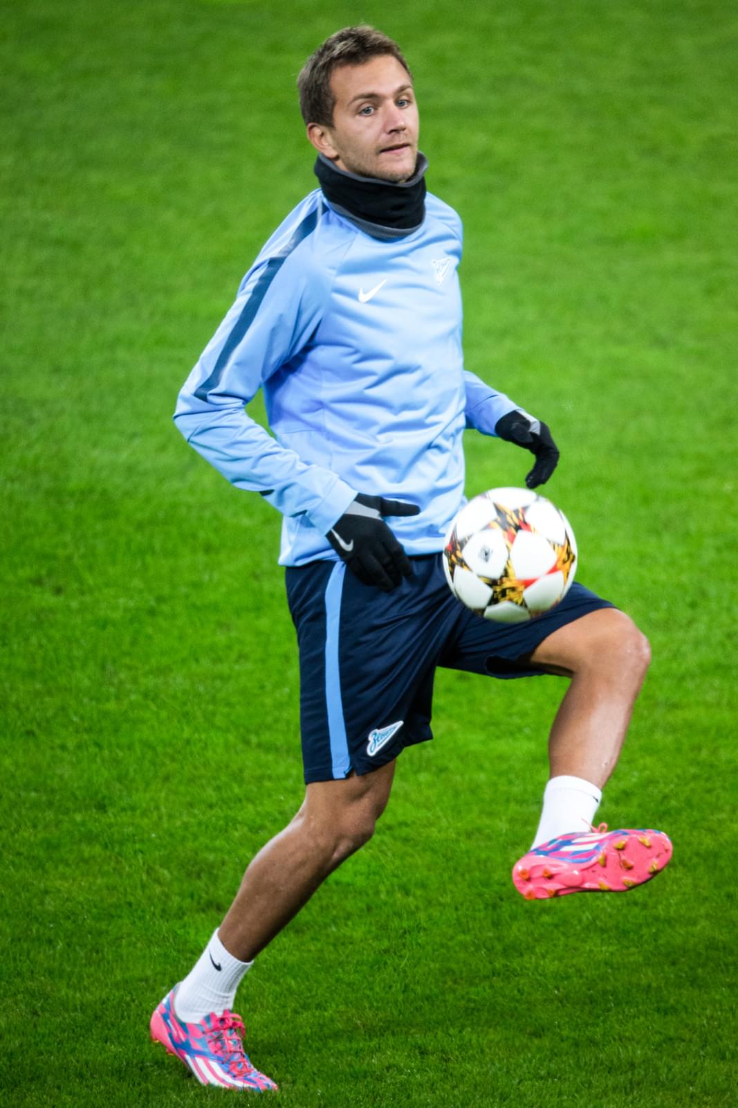 Тренировка «Зенита» перед матчем Лиги чемпионов УЕФА , 2014/15, «Байер» — «Зенит»