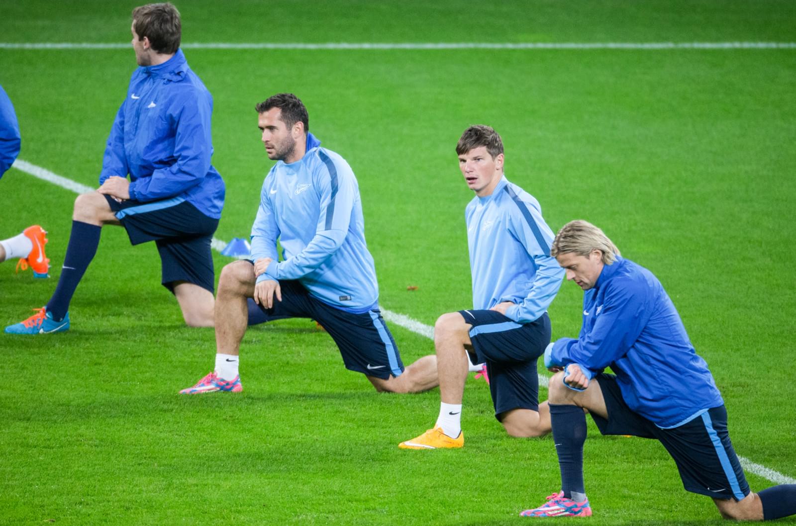 Тренировка «Зенита» перед матчем Лиги чемпионов УЕФА , 2014/15, «Байер» — «Зенит»