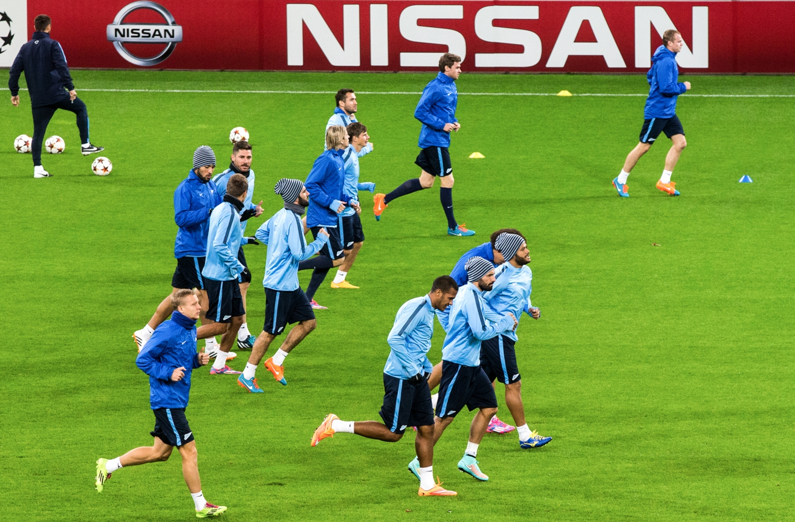 Тренировка «Зенита» перед матчем Лиги чемпионов УЕФА , 2014/15, «Байер» — «Зенит»