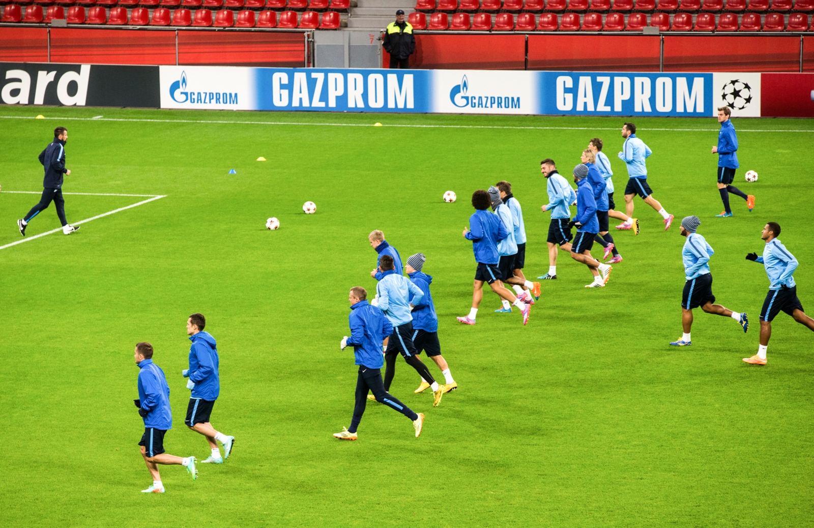 Тренировка «Зенита» перед матчем Лиги чемпионов УЕФА , 2014/15, «Байер» — «Зенит»