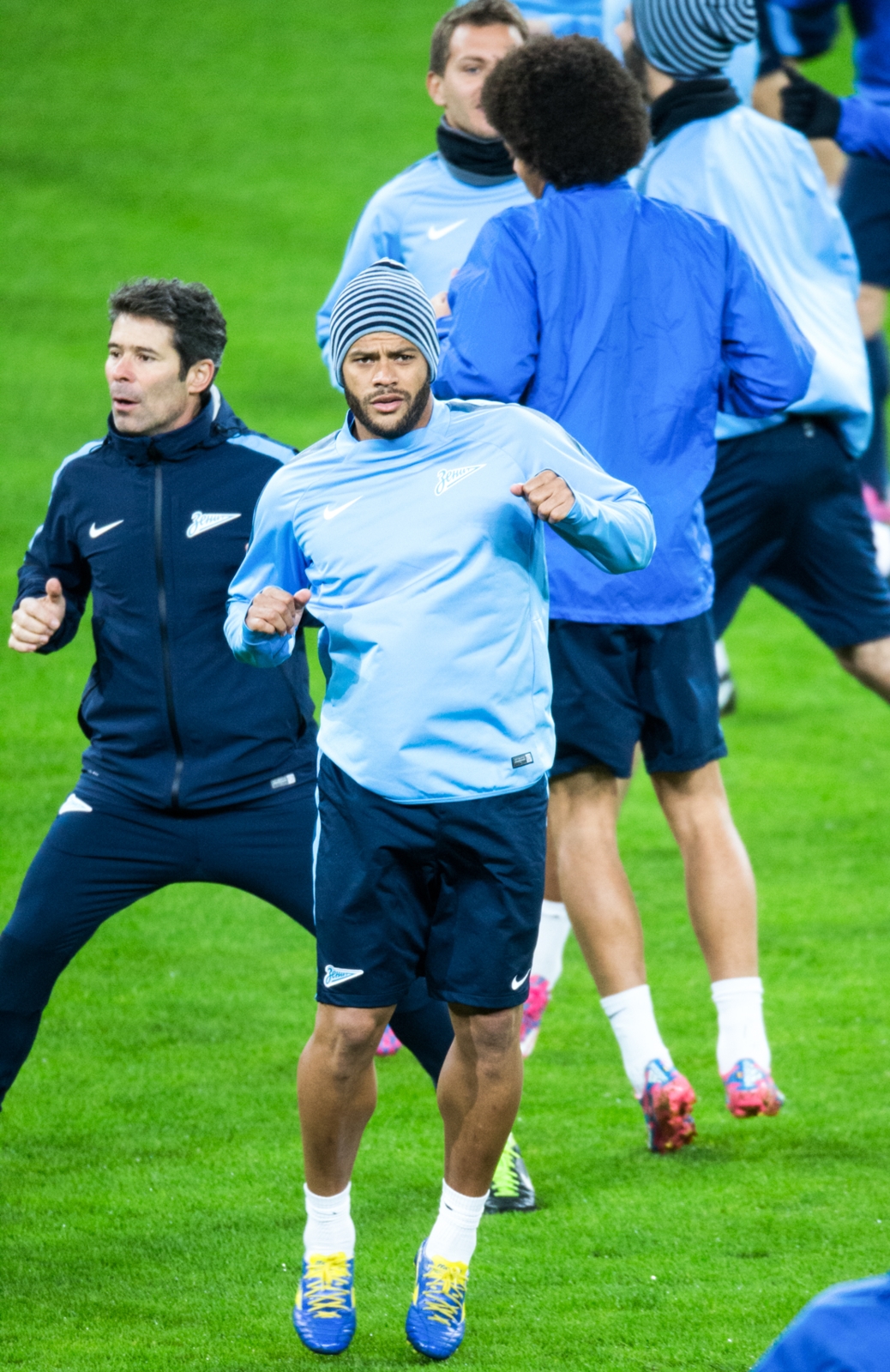 Тренировка «Зенита» перед матчем Лиги чемпионов УЕФА , 2014/15, «Байер» — «Зенит»