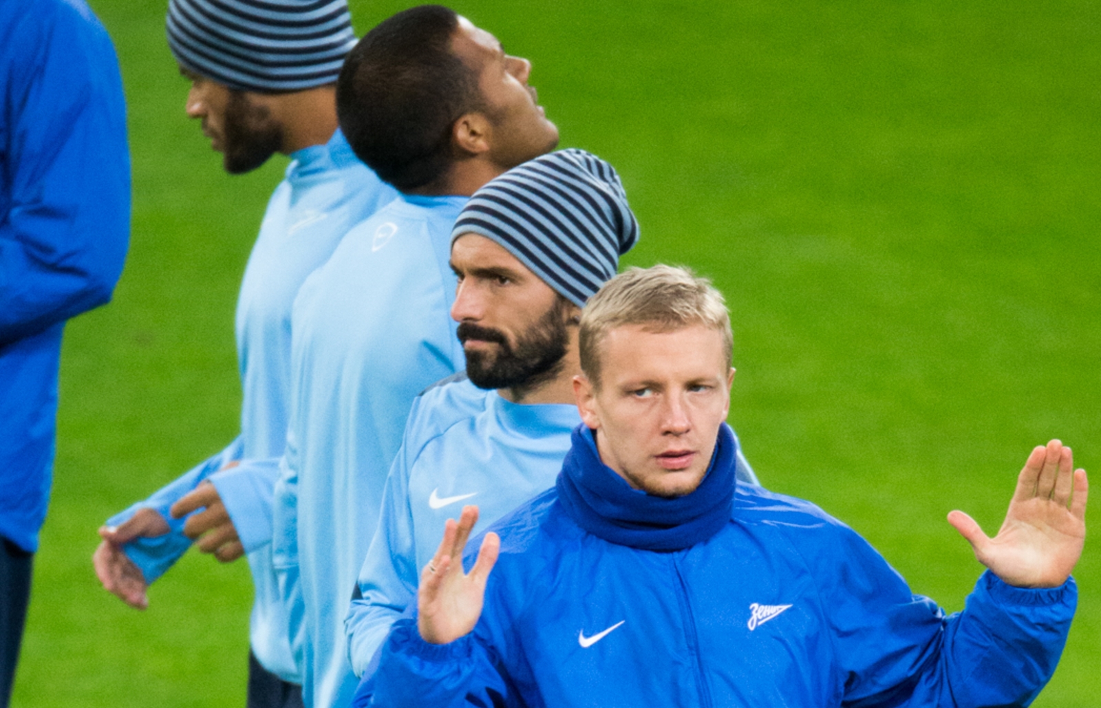 Тренировка «Зенита» перед матчем Лиги чемпионов УЕФА , 2014/15, «Байер» — «Зенит»