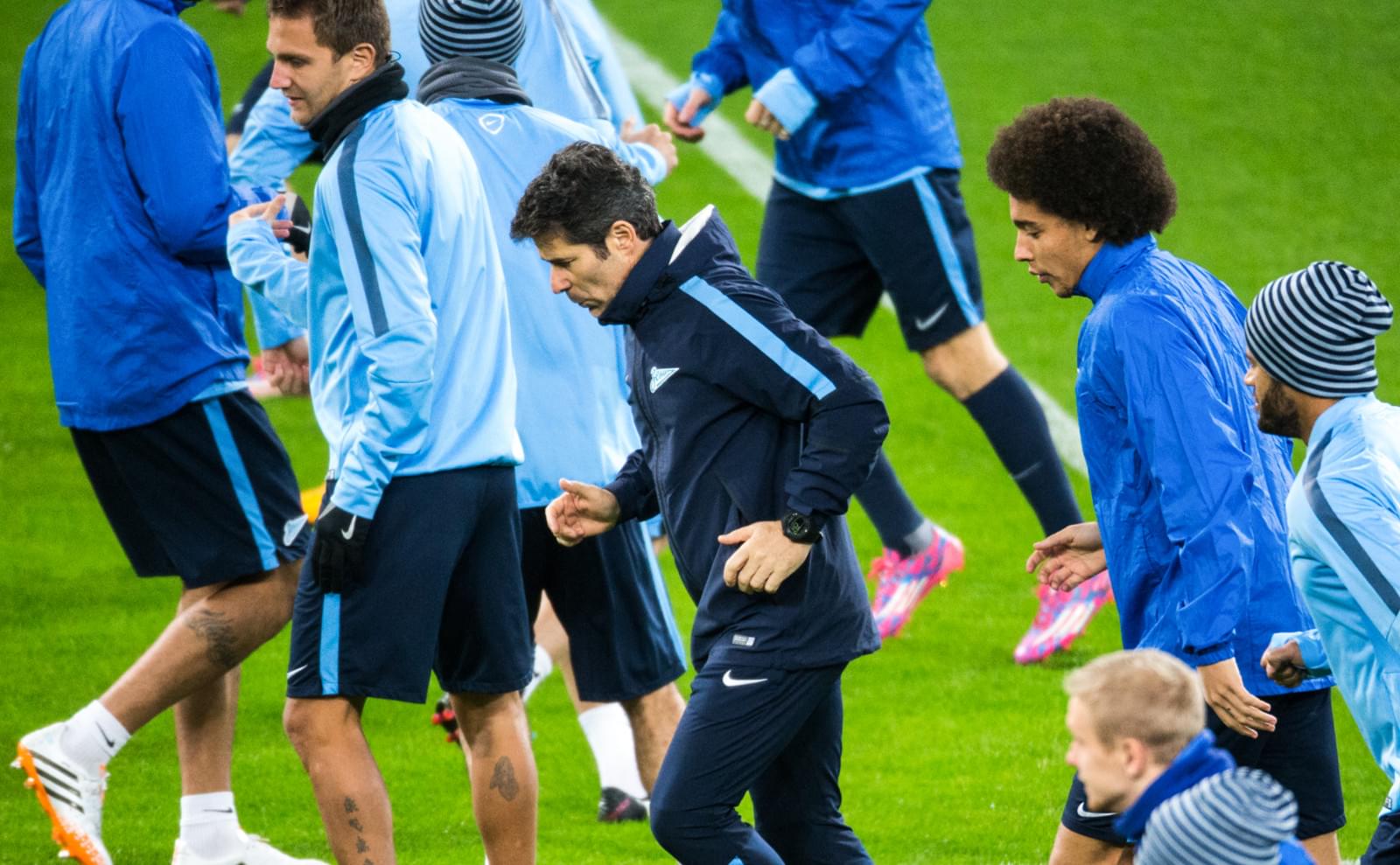 Тренировка «Зенита» перед матчем Лиги чемпионов УЕФА , 2014/15, «Байер» — «Зенит»