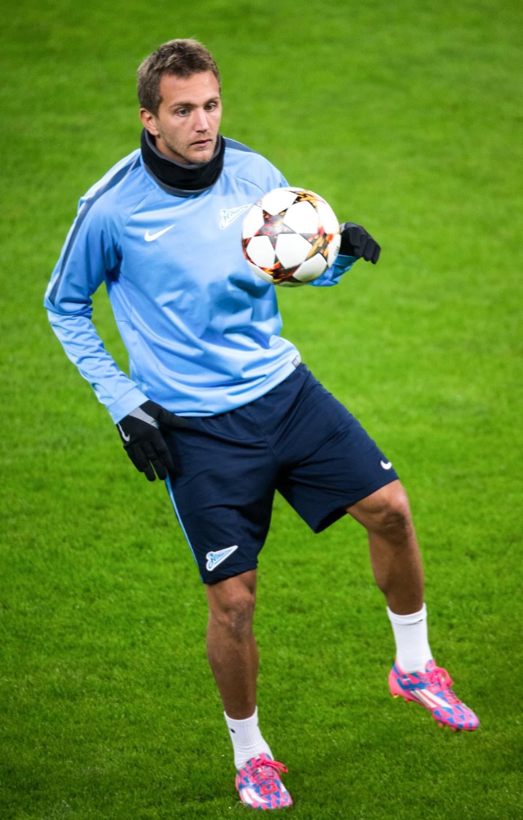 Тренировка «Зенита» перед матчем Лиги чемпионов УЕФА , 2014/15, «Байер» — «Зенит»