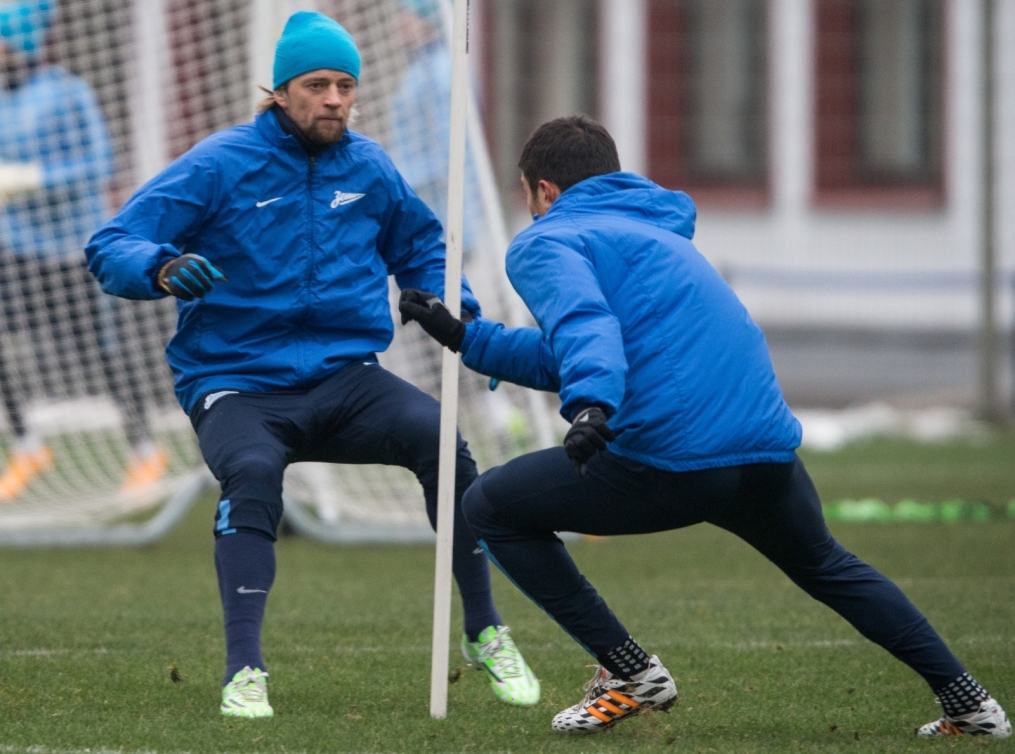 Открытая тренировка «Зенита» перед матчем Лиги Чемпионов УЕФА 2014/2015, «Зенит» — «Бенфика»