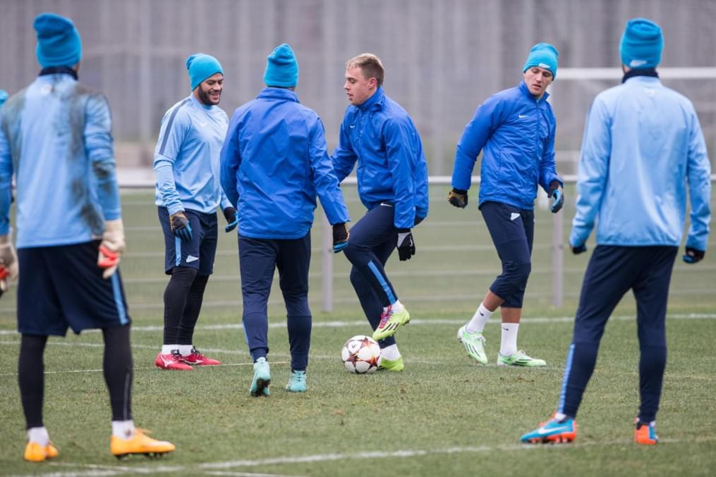 Открытая тренировка «Зенита» перед матчем Лиги Чемпионов УЕФА 2014/2015, «Зенит» — «Бенфика»